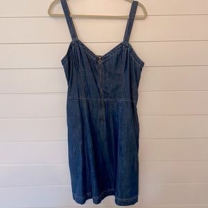 NWT Abercrombie Denim Dress with Zipper -l